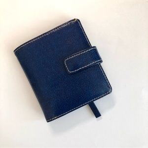 Lodis Genuine leather electric blue small wallet